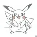pikachu tattoo design idea
