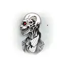  horror dracula tattoo design idea