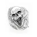  horror dracula tattoo design idea