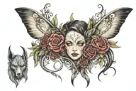 trauma and pain tattoo addiction lost girl inner child tattoo design idea