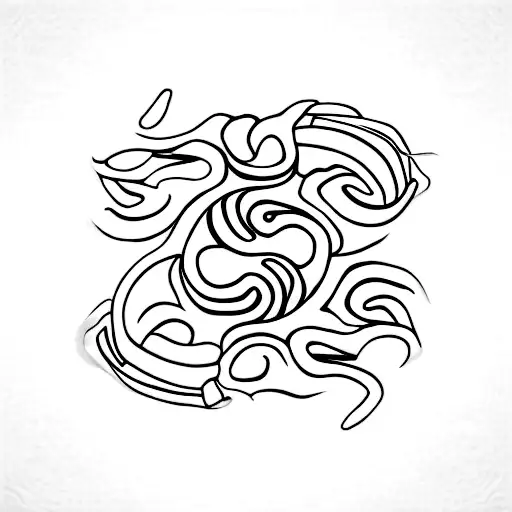 bracelet with ying yang ghost charm tattoo design idea