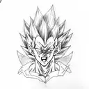vegeta,  tattoo design idea