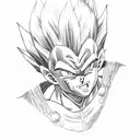 vegeta,  tattoo design idea