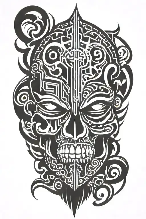 mind killer Fear God tattoo design idea