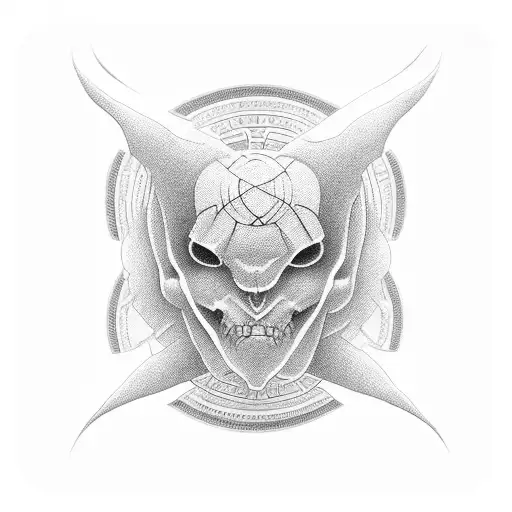 draw hieroglyphs 丽花 tattoo design idea