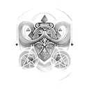 Gemini  astrology tattoo design idea