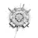 forarm cross with Bible verse  tattoo design idea