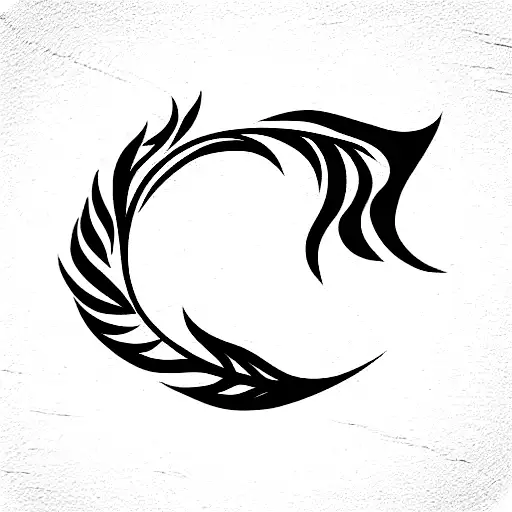 unstoppable sign with feather tattoo design idea