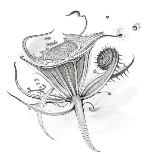 venus flytrap tattoo design idea