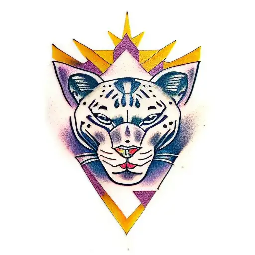 Panther tattoo design idea