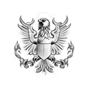 double headed eagle  tattoo design idea