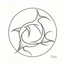 pisces eta pisces star sign tattoo design idea