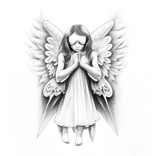Angel Bad and good  tattoo design idea
