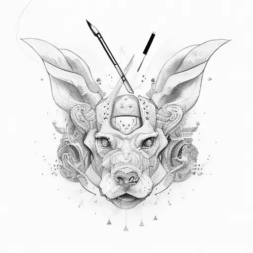 butcher tattoo design idea