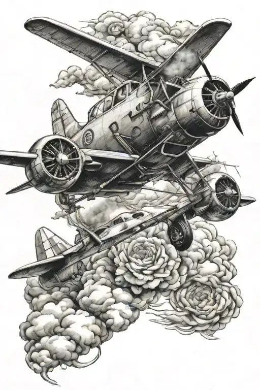 aeroplane   tattoo design idea
