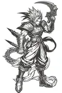 final fantasy 7 tattoo design idea