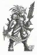 final fantasy 7 tattoo design idea