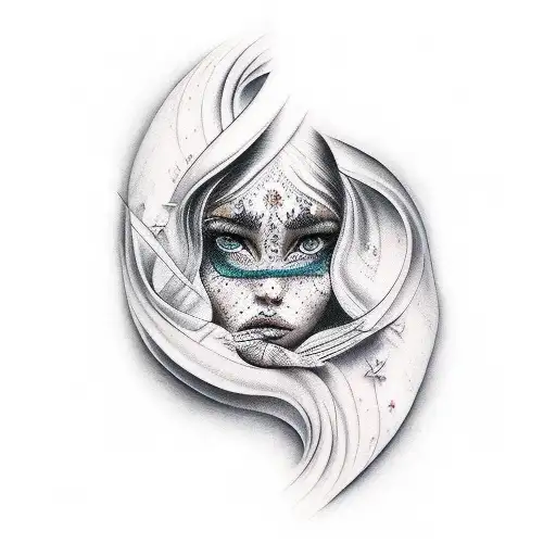 women life freedom  tattoo design idea