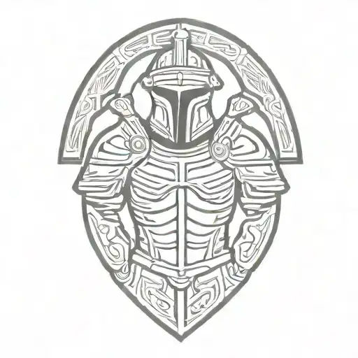 roman legionary armor  tattoo design idea