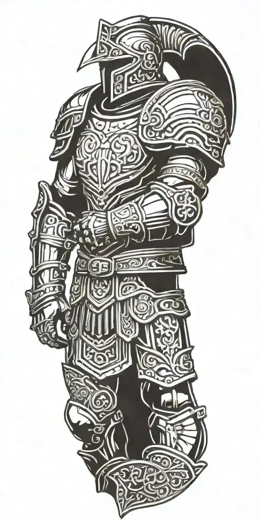 roman legionary armor plate  tattoo design idea