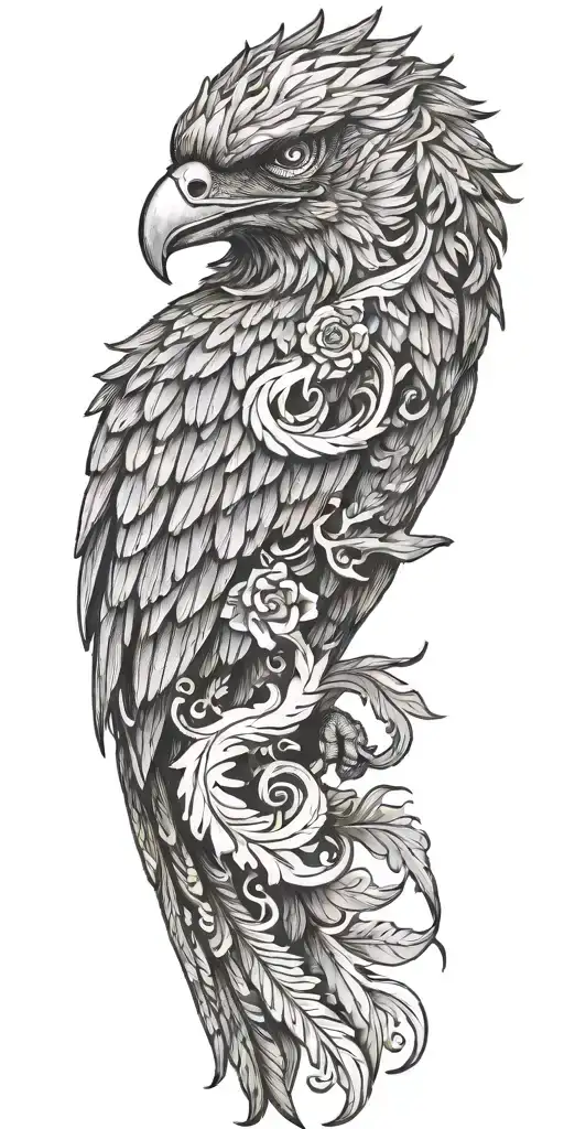 Phoenix tattoo design idea