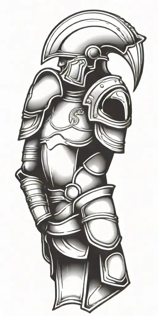 roman legionary armor  tattoo design idea