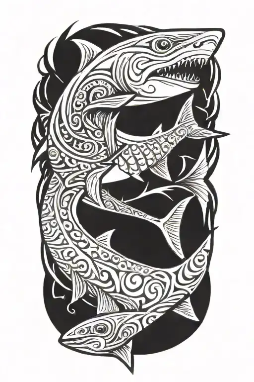 shark tattoo design idea