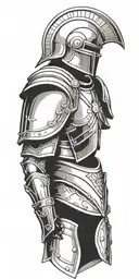 roman legionary armor  tattoo design idea