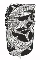 shark tattoo design idea