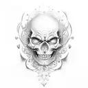 full body skeleton tattoo design idea