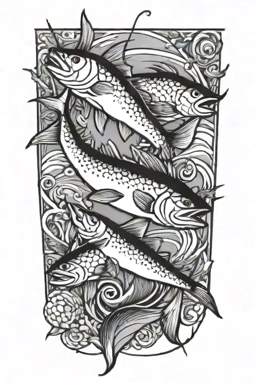 jersey shore fishing   tattoo design idea
