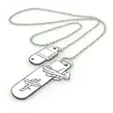 dog tags attached to chain and p47 thunderbolt  tattoo design idea