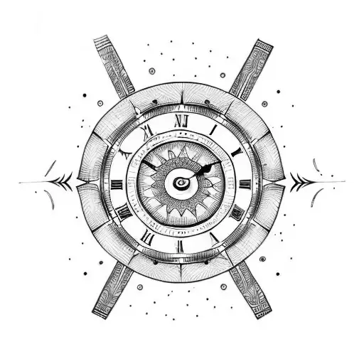 reloj con frases tattoo design idea