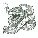 metallica snake tattoo design idea
