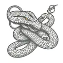 metallica snake tattoo design idea