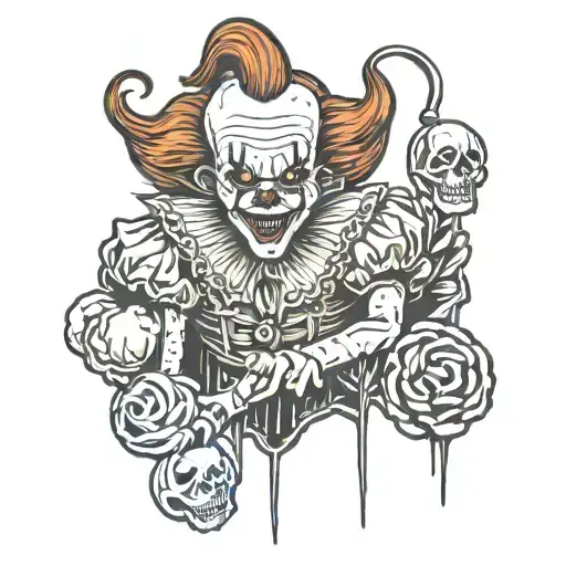 Pennywise band logo tattoo design idea