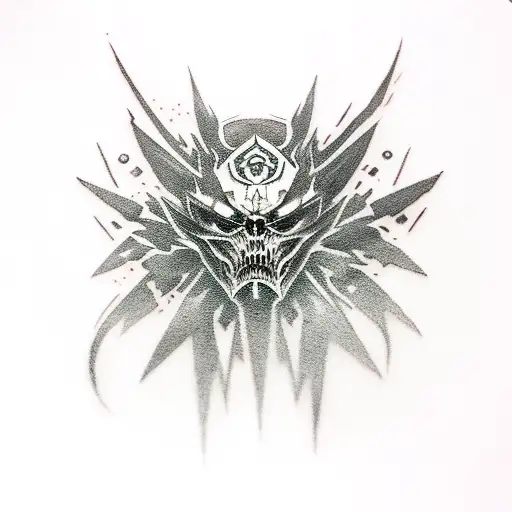 Dishonored Game Outsider Killer Giving magic Blood tattoo design idea