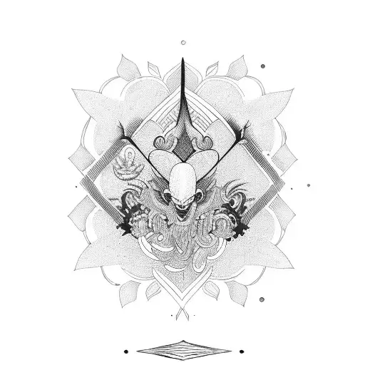 boho tattoo design idea