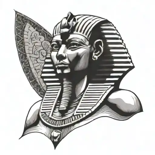 Egyptian sphinx tattoo design idea