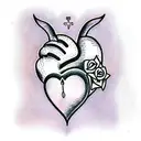 Crying Heart tattoo design idea