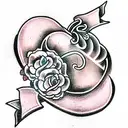 Crying Heart tattoo design idea