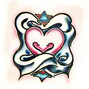 Crying Heart tattoo design idea