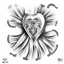 Crying Heart tattoo design idea