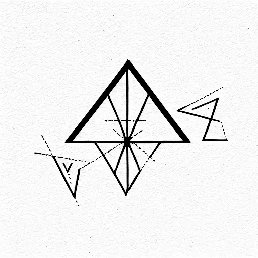 Triangle tattoo design idea