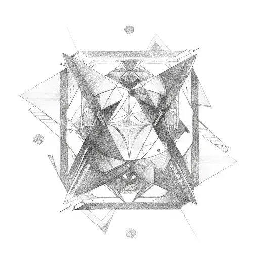 Triangle tattoo design idea