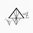 Triangle tattoo design idea