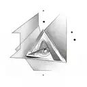 Triangle tattoo design idea