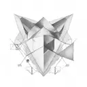 Triangle tattoo design idea