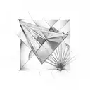 Triangle tattoo design idea