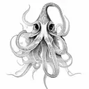 squid tattoo design idea